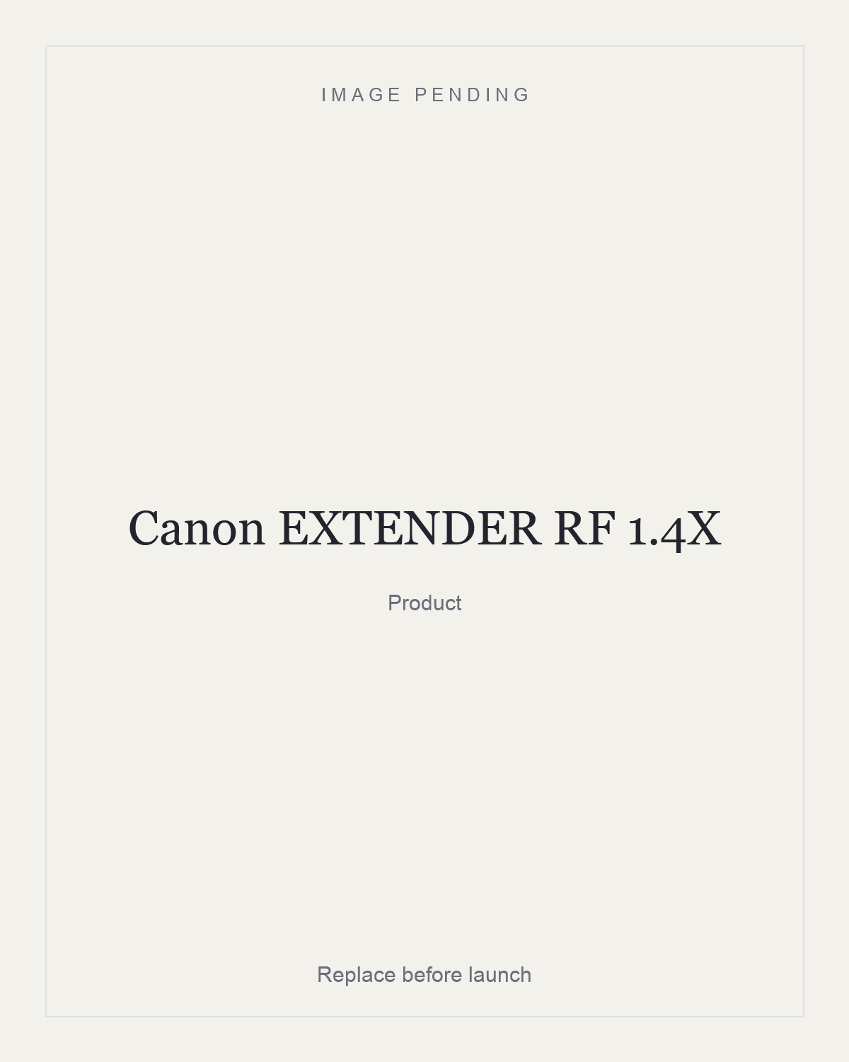 Canon EXTENDER RF 1.4X, product