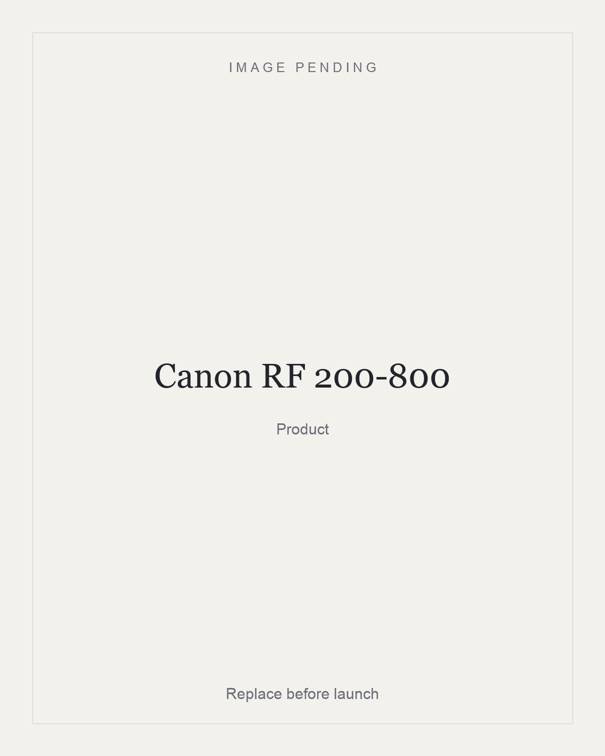 Canon RF 200-800, product