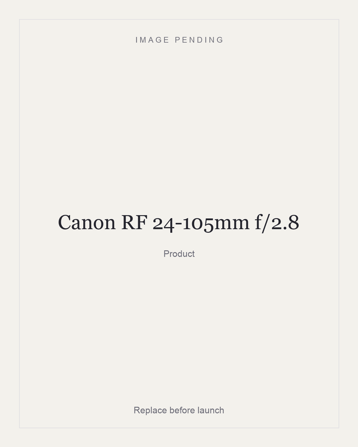Canon RF 24-105mm f/2.8, product
