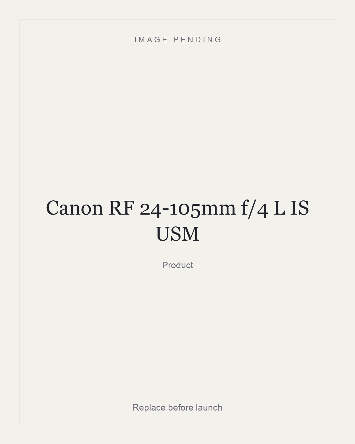 Canon RF 24-105mm f/4 L IS USM, product