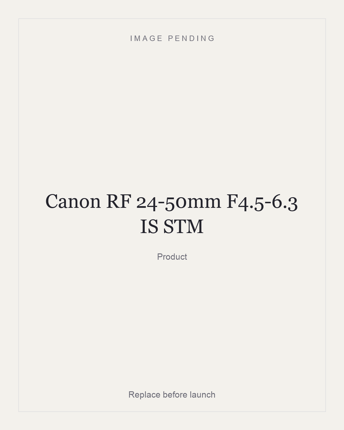 Canon RF 24-50mm F4.5-6.3 IS STM, product