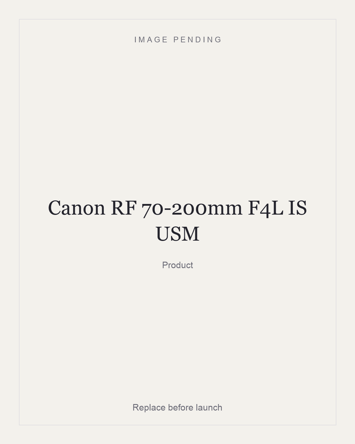 Canon RF 70-200mm F4L IS USM, product