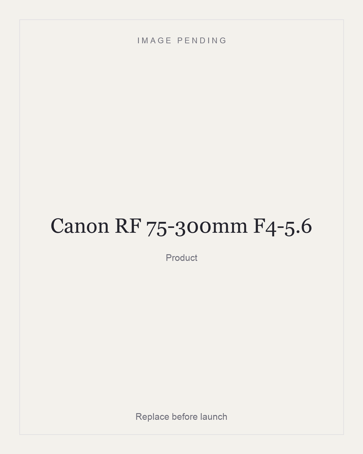 Canon RF 75-300mm F4-5.6, product