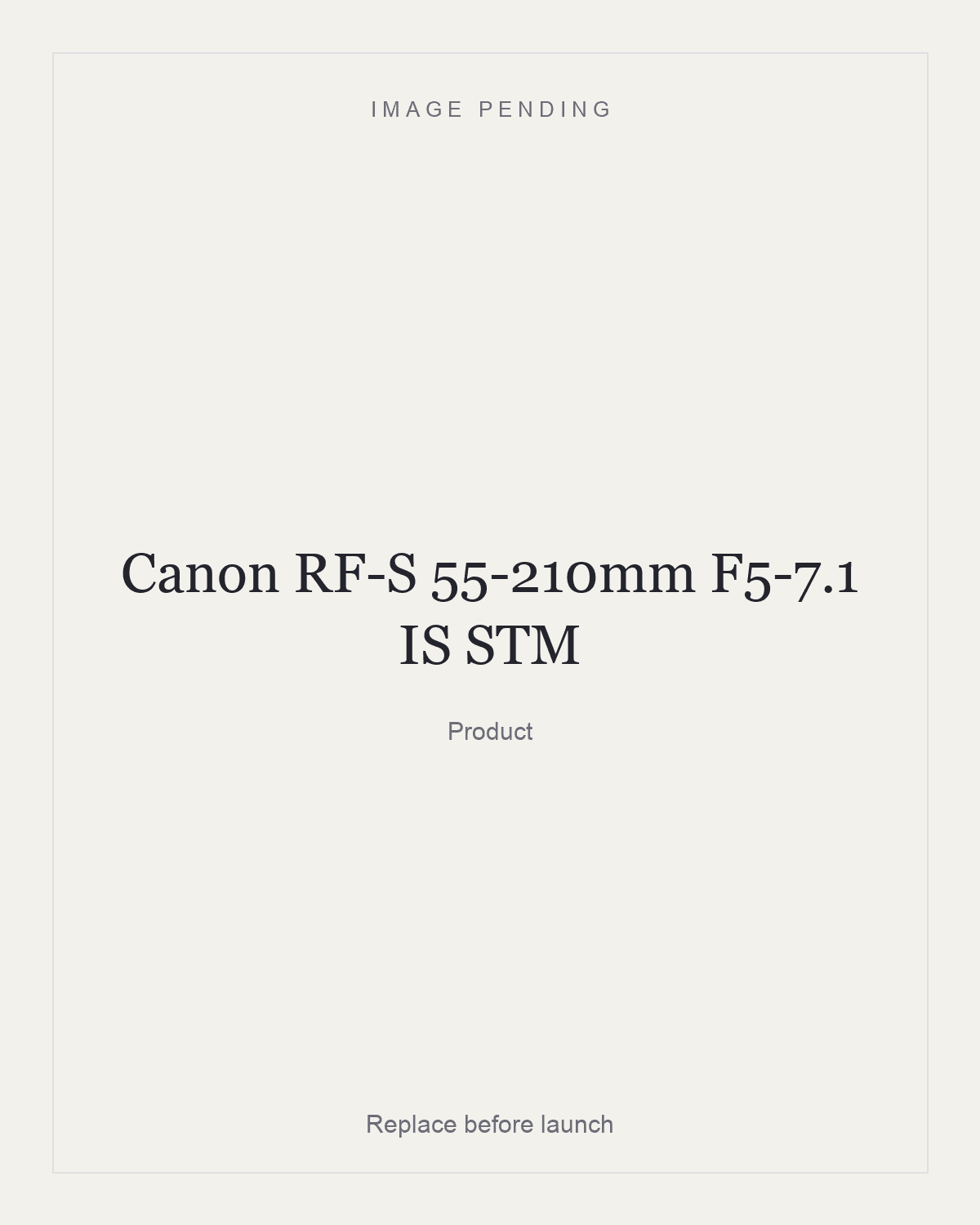 Canon RF-S 55-210mm F5-7.1 IS STM, product