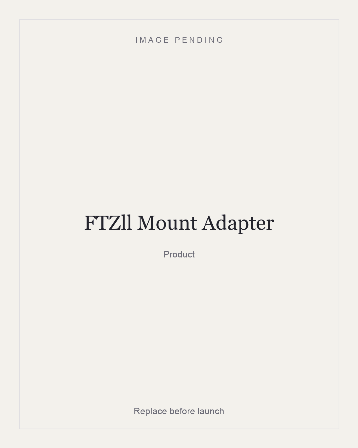 FTZll Mount Adapter, product