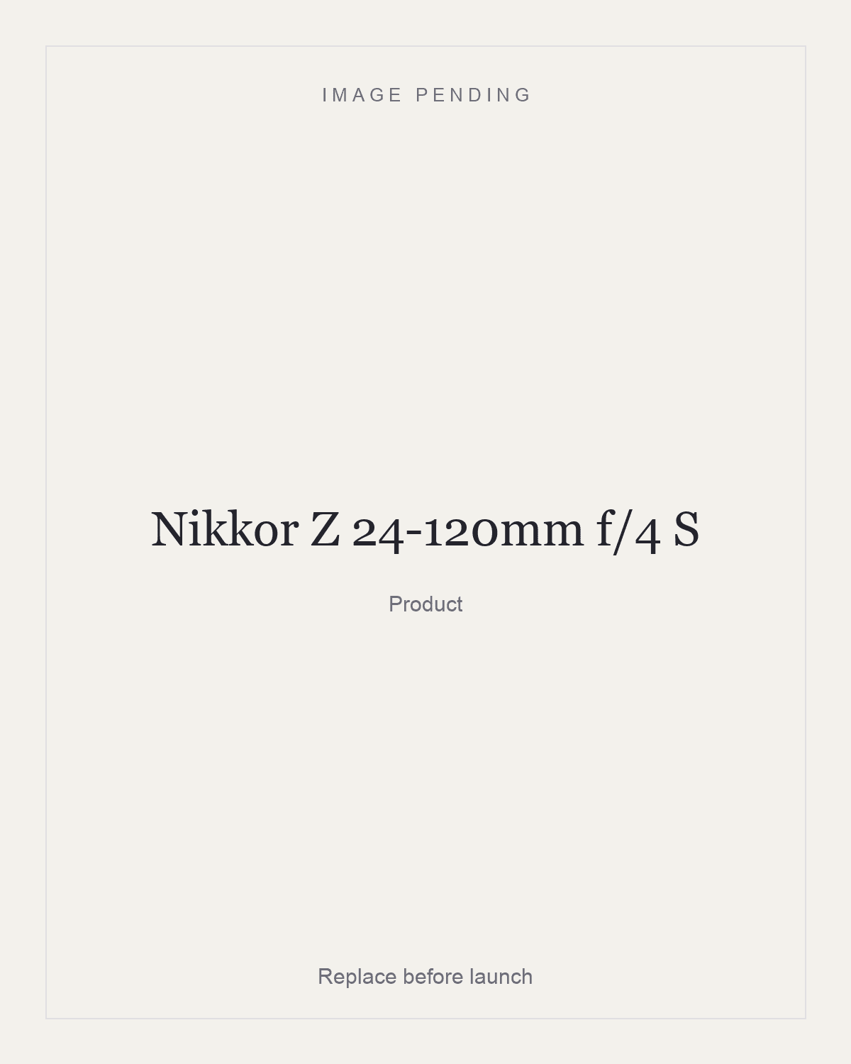 Nikkor Z 24-120mm f/4  S, product