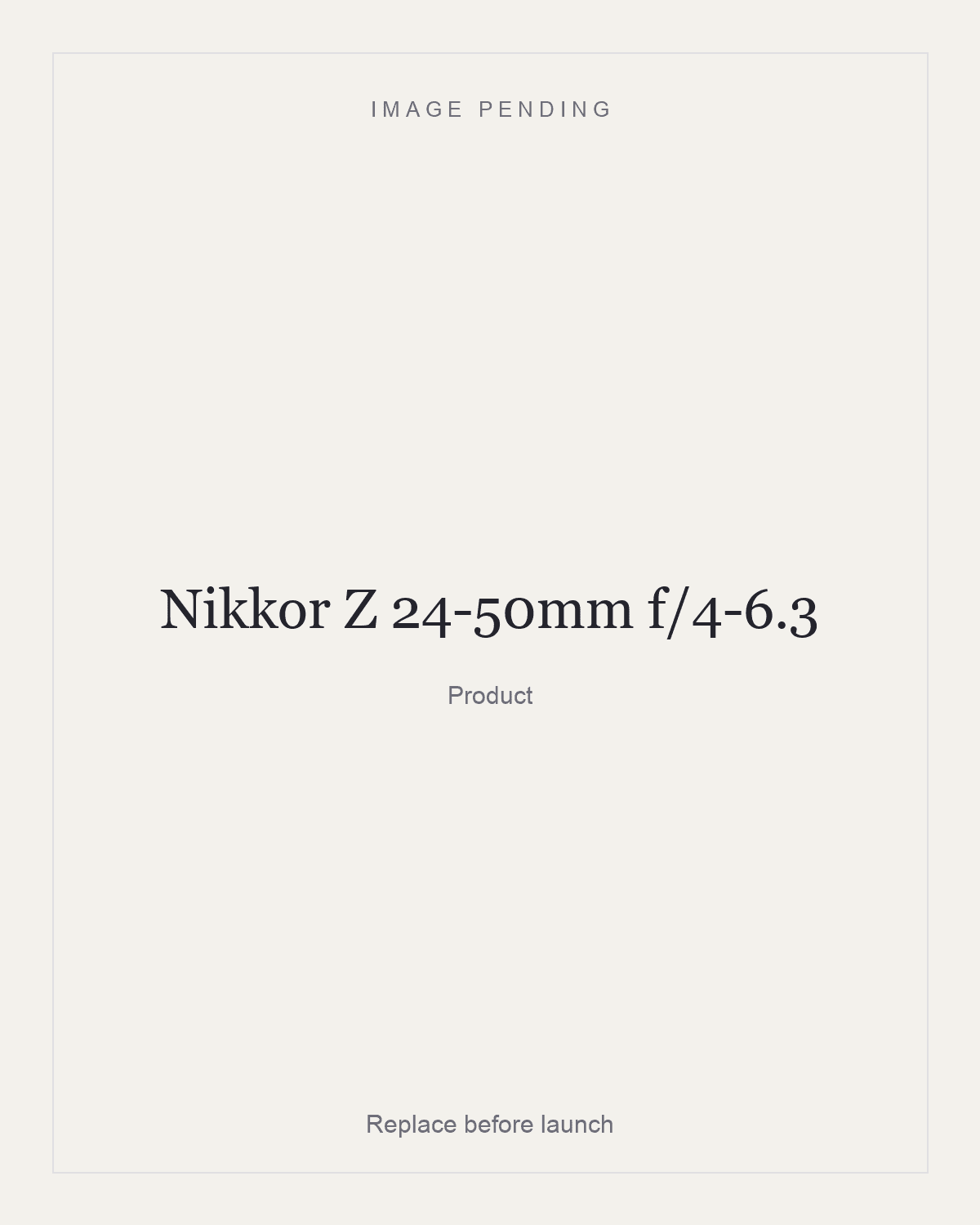 Nikkor Z 24-50mm f/4-6.3, product