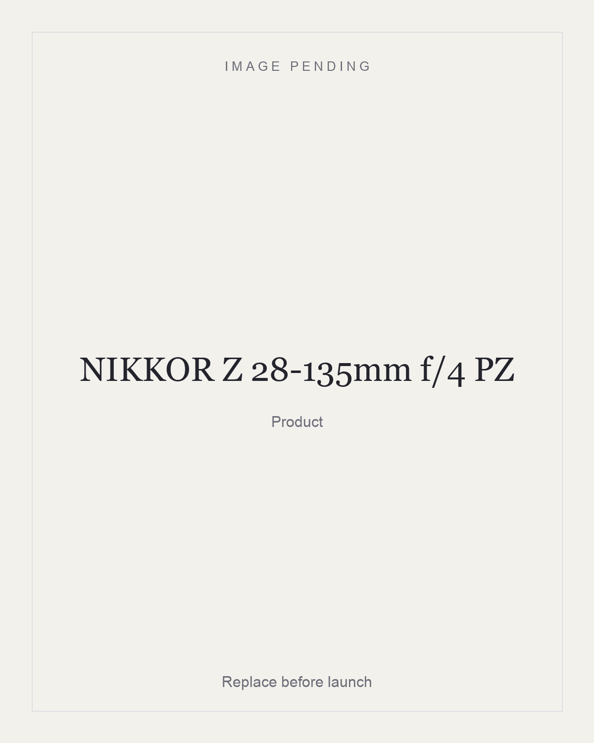 NIKKOR Z 28-135mm f/4 PZ, product