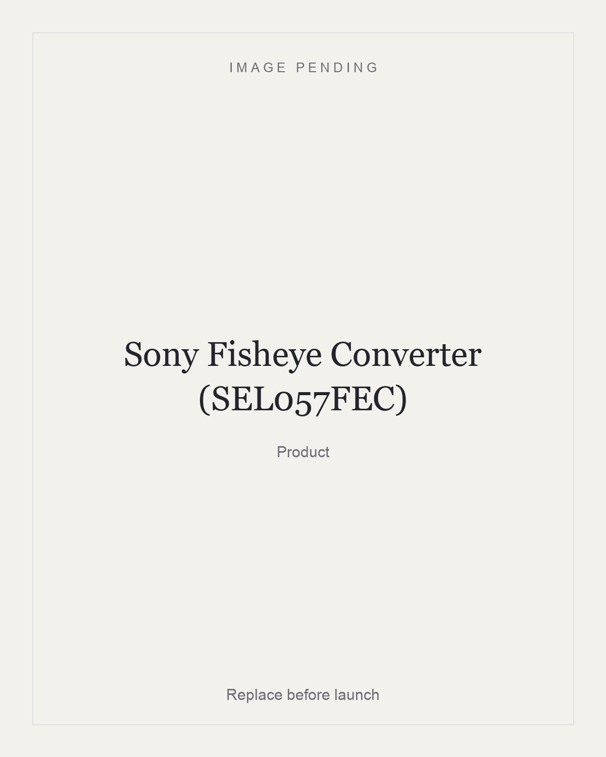 Sony Fisheye Converter (SEL057FEC), product
