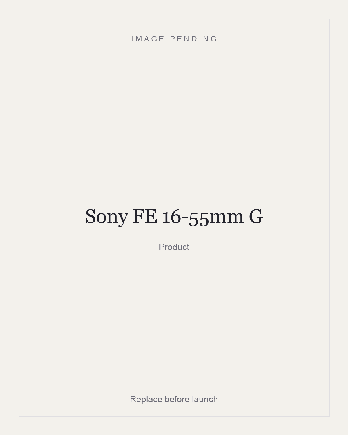 Sony FE 16-55mm G, product