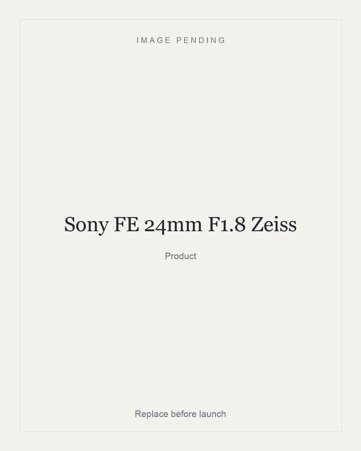 Sony FE 24mm F1.8 Zeiss, product