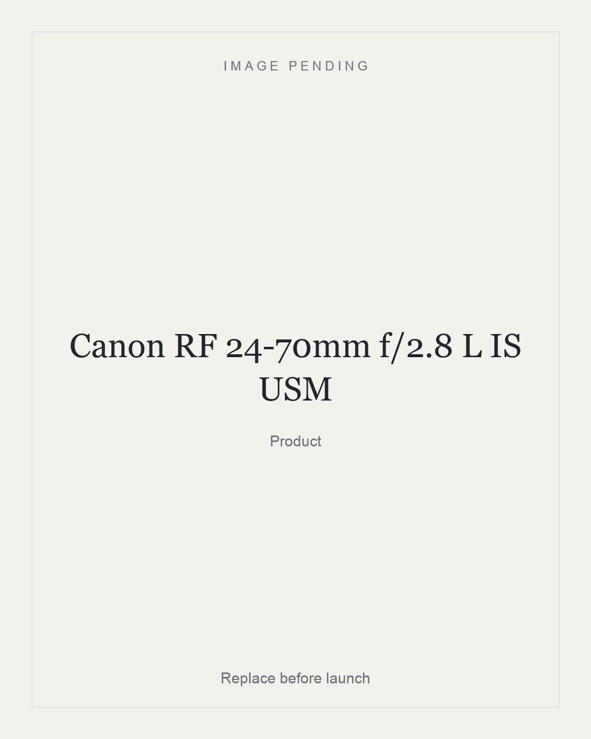 Canon RF 24-70mm f/2.8 L IS USM, product